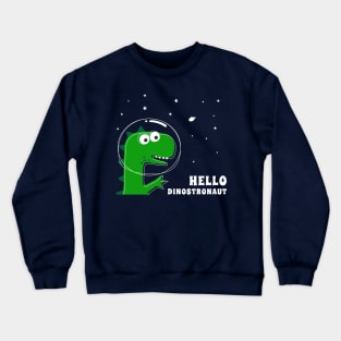 Cute Astronaut dinosaur. Crewneck Sweatshirt